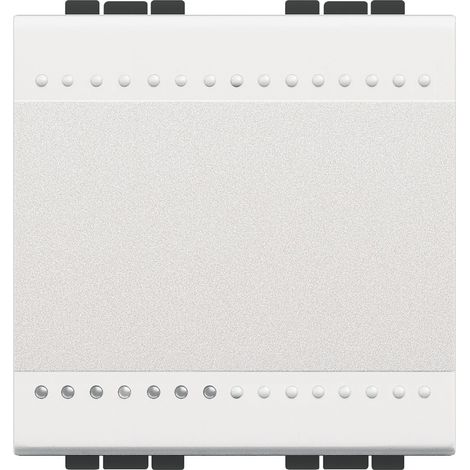 Poussoir à bascule Livinglight contact NO 10 A 250 V Blanc 2 mod. BTICINO N4005M2A (1/4)