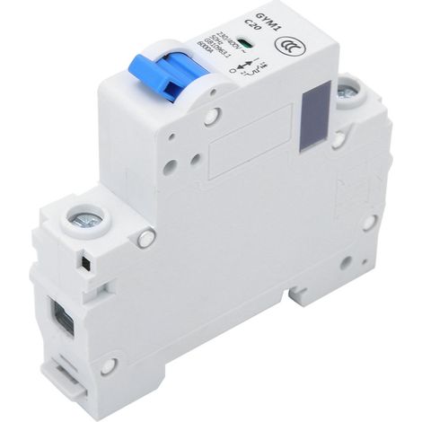 Disjoncteur Miniature GYM1 1P Interrupteur Pneumatique Compact Protection Circuit 230VAC 50/60Hz 20A (1/5)