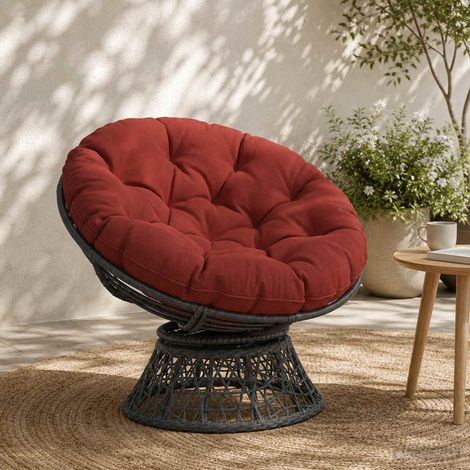 vidaXL Cojín para Silla Colgante VIANEN 100% Poliéster Rojo (1/5)