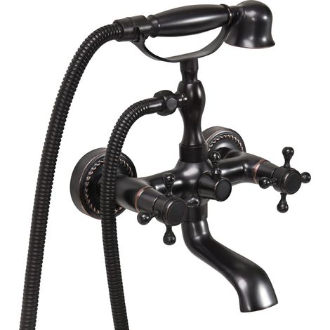 Robinet de baignoire RETRO BLACK, robinet de douche Nostalgie