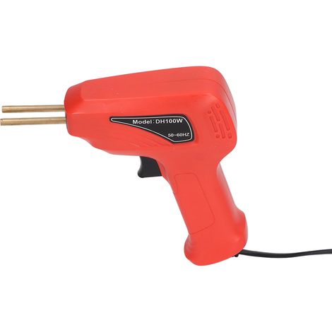 Pistolet à souder plastique avec agrafes robuste pratique, kit réparation pare-chocs, pistolet thermique PVC, prise UE 200-240V rouge (1/5)