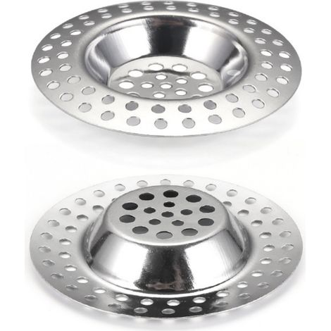 2 Pièces Filtre évier, Acier inoxydable, Maille fine, Diamètre 70mm, Pour cuisine salle de bain (1/5)