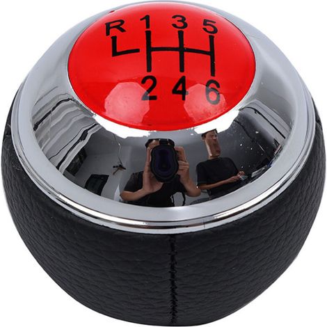Convient aux pommeaux, leviers et têtes de levier de vitesses des BMW Mini. Les pièces de modification incluent un pommeau de levier de vitesses rouge à 5 rapports (une pièce), au style dynamique. (1/4)