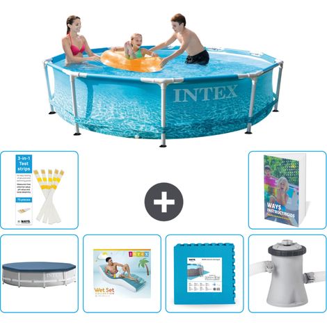 Frame Pool Rund - 305x76 cm - 7-teilig S129