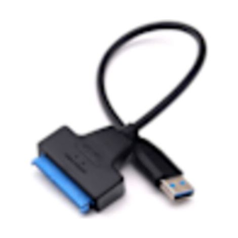 Pair Câble de disque dur à transmission stable 5 Gbit/s USB 3.0 vers SATA 2,5/3,5 pouces - Accessoires informatiques (firmware)