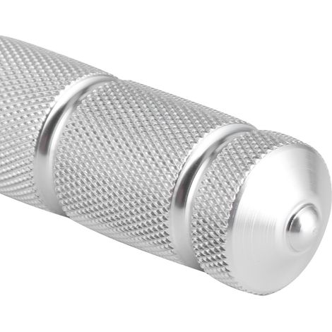 2 Pièces de Pédales en Aluminium pour Moto et Voiture Électrique, Tige de Support Pliante Universelle à 90 Degrés, Argenté