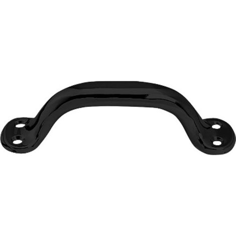 Cadap Manilla de puerta lacada negra 126 mm ergonómica (1/2)