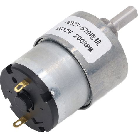 Getriebemotor DC 12V Drehzahlreduzierungsgetriebemotor mit Hall-Encoder für Roboteranlagen 200 U/min (1/5)
