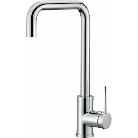 Rubinetto monocomando per cucina  Modello LOIRA  Colore Grigio  Finitura Cromo  [ IMEX® ] (1/2)