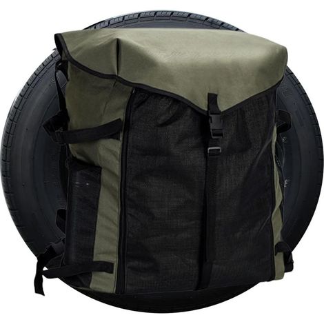 Sac poubelle pour roue de secours Sac poubelle pour support de roue de secours Organisateur de pneu de rechange tout-terrain étanche pour kit d'outils de pneus, équipement de camping (1/5)
