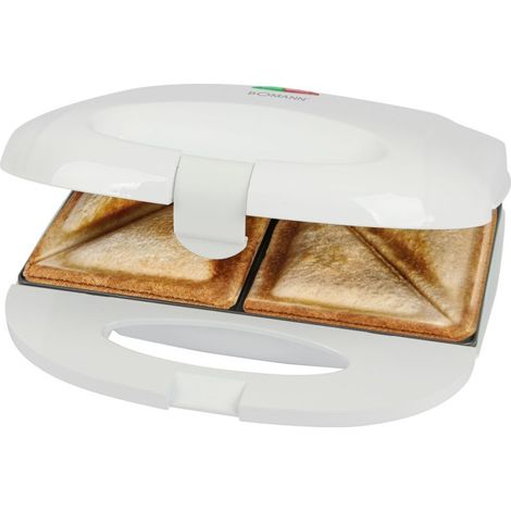 Appareil à Sandwich Croque-monsieur Blanc Bomann ST6073CB-Blanc (1/5)