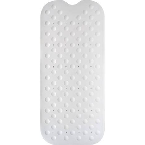 Showerdrape Orbit White Extra-Long Anti-Slip 90 x 40cm Bath Mat (1/2)