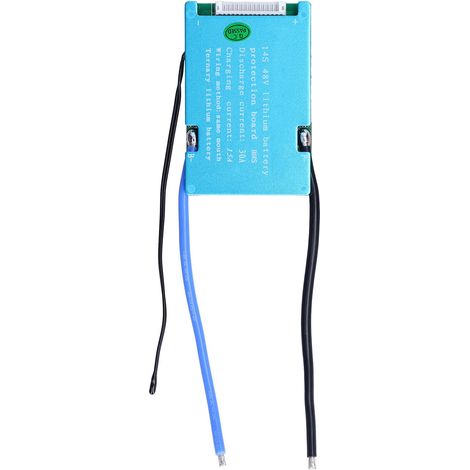 Carte de protection pour batterie lithium 14S 48 V, module de gestion de batterie (BMS) ternaire avec câble, décharge 30 A, charge 15 A (1/5)