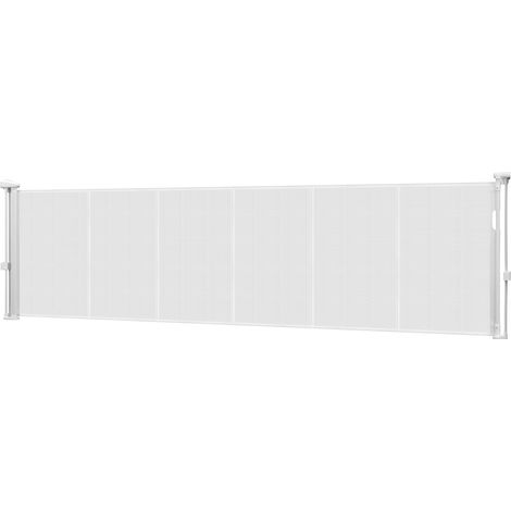 Mophorn Cancelletto Retrattile per Bambini, Altezza 870 mm, Estensibile fino a 2800 mm di larghezza, adatto per bambini e animali domestici, realizzato in materiale a rete, bianco
