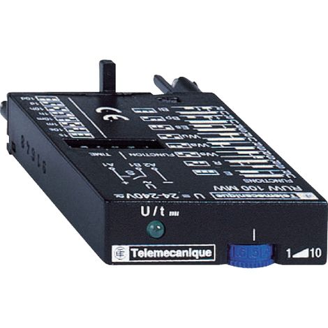 module temporisateur - multifonctions - pour relais rum et rpm - 24 à 240v ac/dc - schneider electric ruw101mw