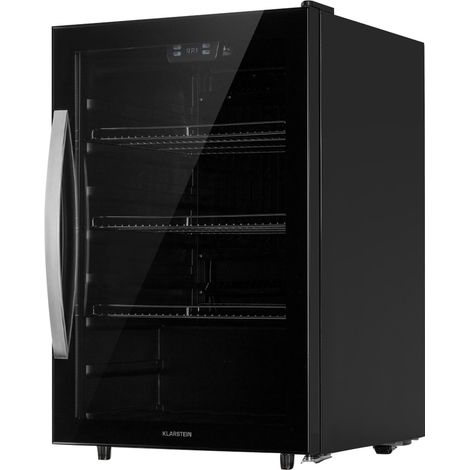Klarstein Beersafe 5XL Nevera 148 litros 3 estantes puerta panorámica de cristal acero inoxidable