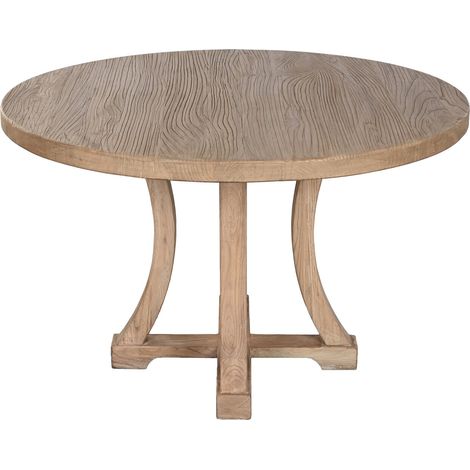 Mesa Comedor Olmo Macizo 120X120X76 Natural (1/5)