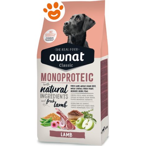 Ownat Dog Classic Adult All Breed Monoprotein Iberian Lamb - Sacco 12 Kg -