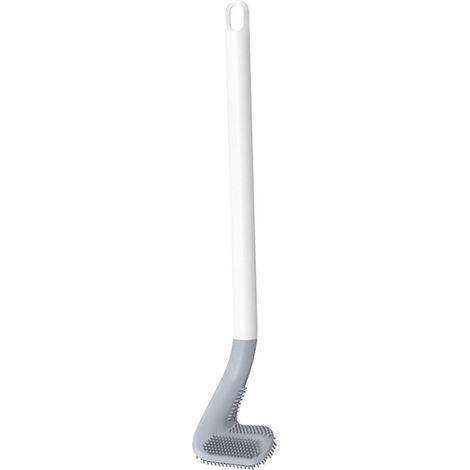 Brosse de toilette à long manche pour salle de bain, tête de brosse, brosse de nettoyage murale ----AquaForge (1/5)
