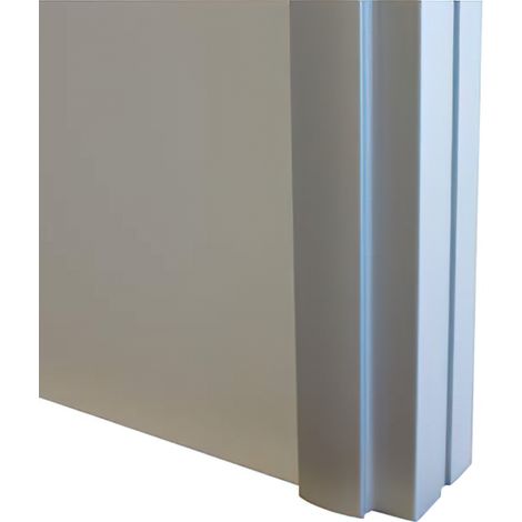 Profilé poignée aluminium Styldoor pour portes de placard coulissant d'ép. 19mm, anodisé argent, longueur 2.55m HOMEWELL
