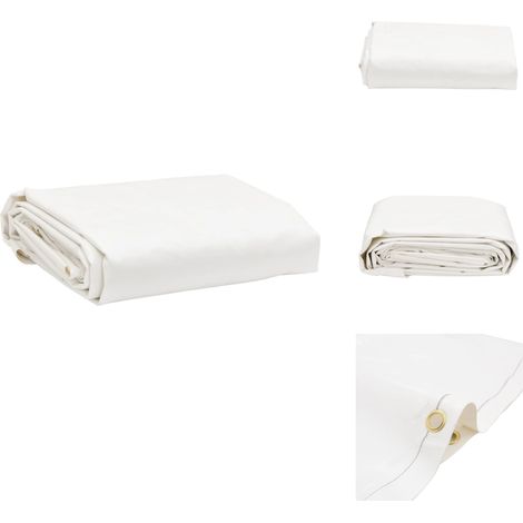 Bâche blanc 1,5x2 m 600 g/m² - Bâche Imperméable - Bâche De Protection - Bâche Voiture - Bâche Moto - Bâche Terrasse (1/5)