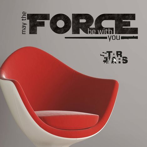 Stickers Géant Star Wars May the Force Be With You (1/3)