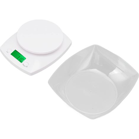 Balance De Cuisine Numérique Multifonctionnelle, Balance De Poids Alimentaire De 11 Lb – Parfaite Pour la Cuisine, la Pâtisserie Et le Pesage Postal, Livrée Avec Bol De Protection Et écran (1/5)