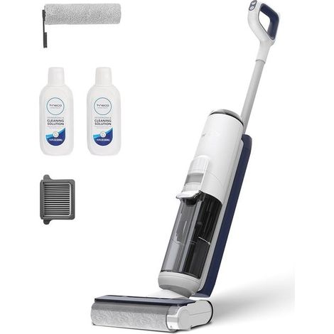 Tineco iFLOOR 5 Breeze Complete Aspirapolvere Lavapavimenti Senza Fili, Pulizia in Un Solo Passaggio per Pavimenti Duri, Bordi, Auto Pulizia, Scopa Elettrica Design Leggero e Senza Fili