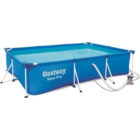 Piscina fuori terra Bestway 56411 Steel Pro rettangolare 300x201x66cm (1/10)