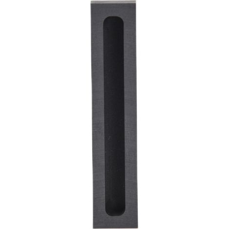 Moule à lingot en graphite, bande de coulée pour fusion et raffinage de métaux non ferreux, dimensions extérieures 90x18x12mm, intérieures 80x8x8mm. (1/5)
