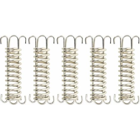 Spring Locks for Sunshade Sail 5 pcs Stainless Steel vidaXL