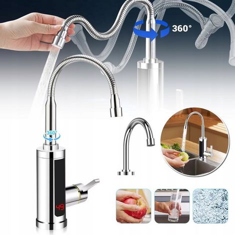Elektrischer Küchenhahn mit Durchlauferhitzer Schnell heißes Wasser (1/5)