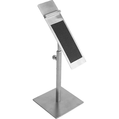 Présentoir à sandales, étagères, rangement stable et renforcé, rehausseur réglable, présentoir à talons hauts pour comptoirs de salons et boutiques-Argent (1/5)