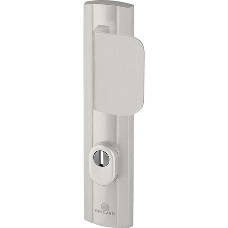 1 - Poignée Blindée - Plaque de Protection - Sécurité Grade 3 - Aluminium Massif 15mm - Pour Porte d&39Entrée - Argent - 242x52cm (1/2)