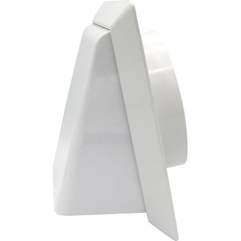 La Ventilazione CP19125RB Cappetta antivento con rete antinsetto, per tubi ø 125 mm, bianca (1/4)