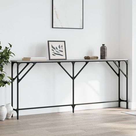 Konsolentisch Grau Sonoma 180x23x75 cm Holzwerkstoff vidaXL (1/5)