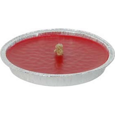 36PZ CITRONELLA GRANDE ROSSA IN CIOTOLA DI ALLUMINIO - ø cm.17,5x2,5h.