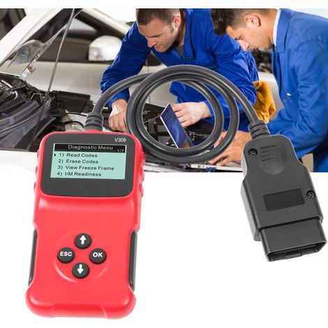 Outil de diagnostic automobile V309 OBD2 Lecteur/détecteur de cartes de codes (1/5)