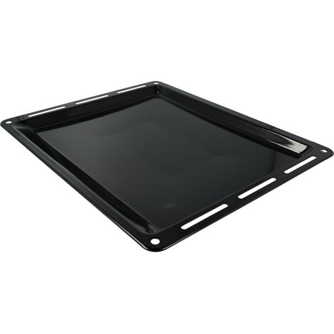 vhbw Baking Tray compatible with Ikea 902.181.70 OV A41 S IK Oven - 44.5 x 37.5 x 3.5 cm, Non-stick Coating, Enamelled Black