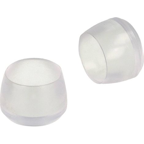 Puntali tondi PVC trasparente Ø 12 - 14 mm. - 8 pz.