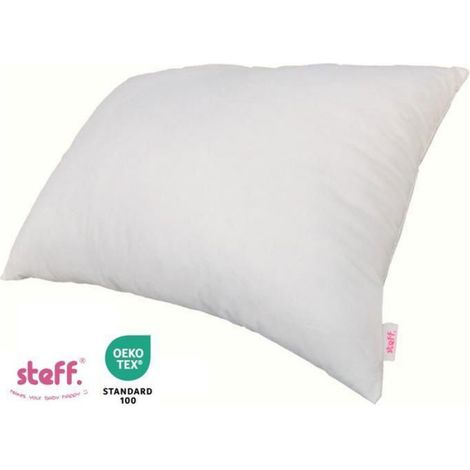 1 Oreiller enfant, 40x60 cm, coton percal, rembourrage polyester, anti-acariens, chambre