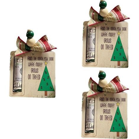 Décoration Sapin De Noël - Bois Naturel - Pour Arbre De Noël Réfrigérateur Ou Mur - Lot De 3 (1/5)