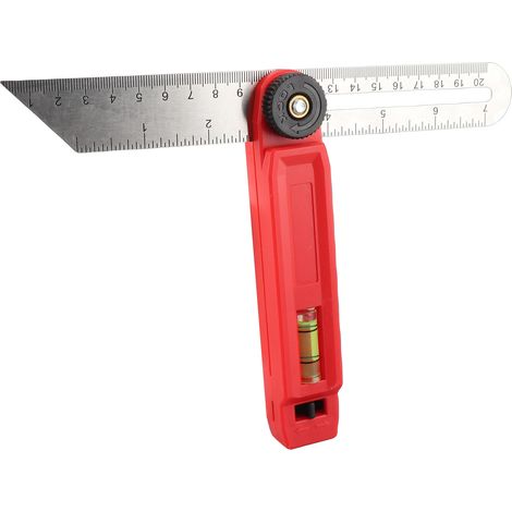 Fausse équerre menuisier repère d'angle 45° réglable haute précision protracteur bois outil (1/5)