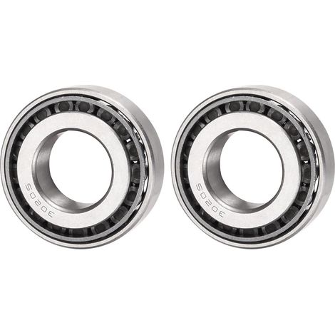 30205 Conique Rouleau Roulement x 2PCS Chrome Acier Cône et Tasse Ensemble pour Jardin Machines et Automobile, [25mm x 52mm x 15mm] (1/5)