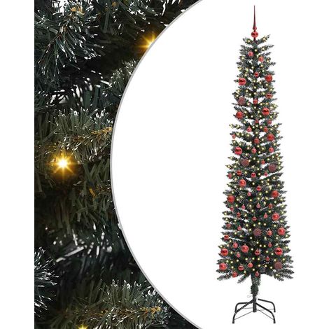 Künstlicher Weihnachtsbaum mit 300 LEDs mit Ständer Grün 210 cm