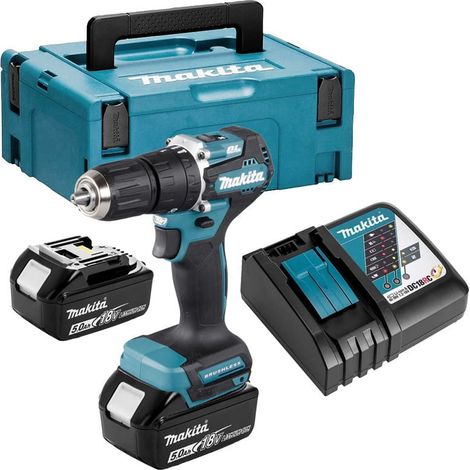 18V LXT Schlagbohrmaschine (2x5,0 Ah) in MAKPAC - MAKITA DHP487RTJ