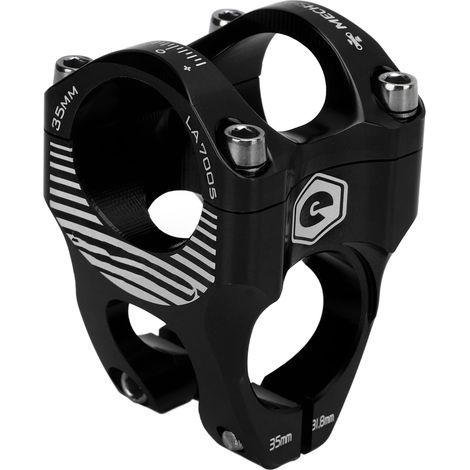 Potence vélo noir 31,8 mm compatible VTT, route et fixie en alliage aluminium (1/5)