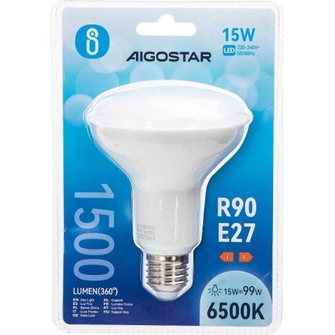 Lampadina Led E27 R90 a faretto 15W Bianco freddo 6400K Aigostar (1/5)