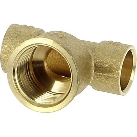 Té égal Femelle 130 GCU 1/2" (15/21) - Tube Cuivre Ø14 - Arcanaute