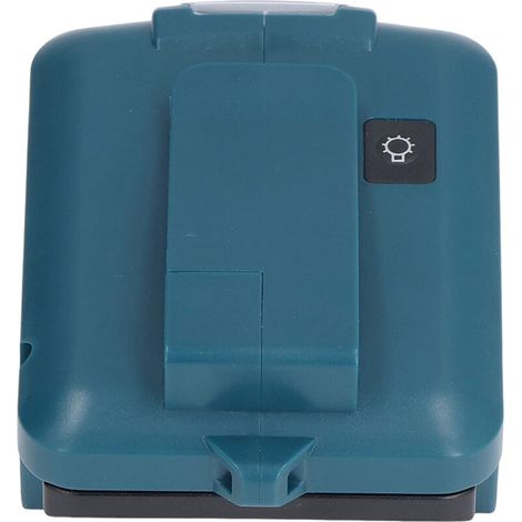Convertisseur De Chargeur De Batteries,Entrée 14,4-18 V Adaptateur De Batterie Double USB 5 V 2,1 A à Sortie Unique,Interface Bosch avec Lumière LED 3 W pour L'éclairage pour (1/5)